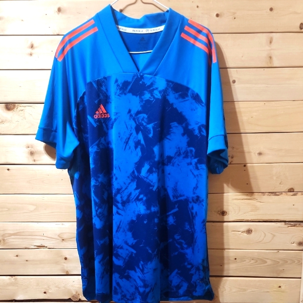 Adidas Primeblue T-Shirt Size 2XL Mens Jersey